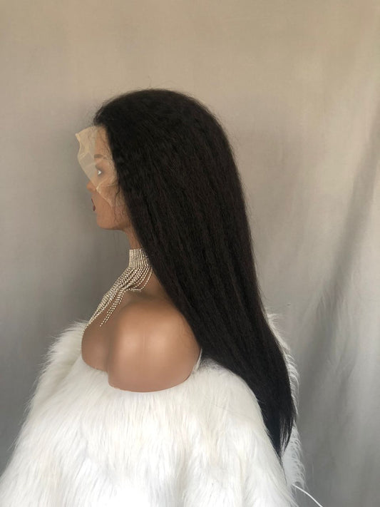 Kinky Straight Glue-Less 5*5 HD Lace Wig